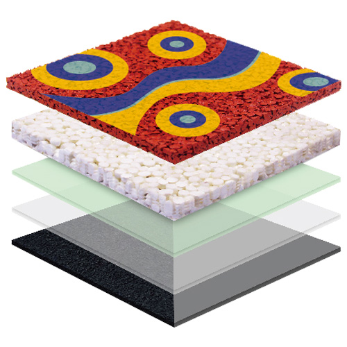 西青无缝预制型塑胶跑道EPDM面层