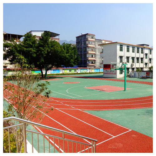 西青雷公坑小学复合型塑胶跑道