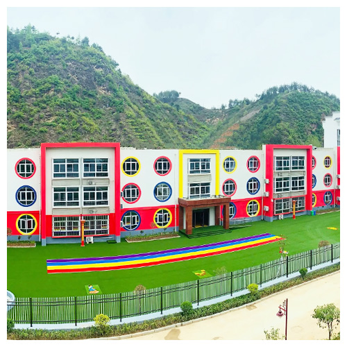 西青高坝店镇中心幼儿园人造草坪跑道